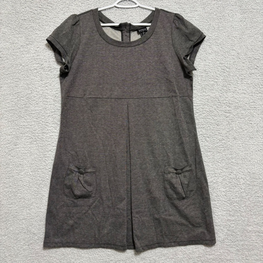 Women 20W Knit Work Casual Dress Back Button Detail Pockets‎